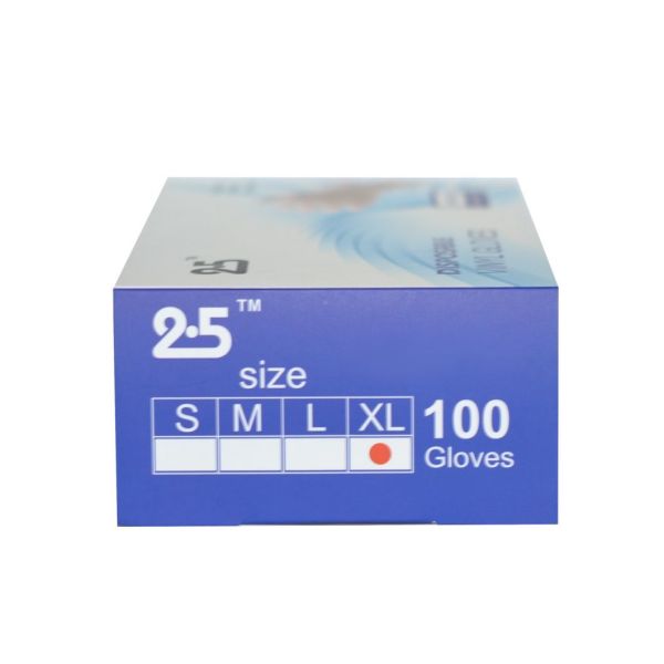 Impression de logo Gants en vinyle jetables en latex étanches pour le marché