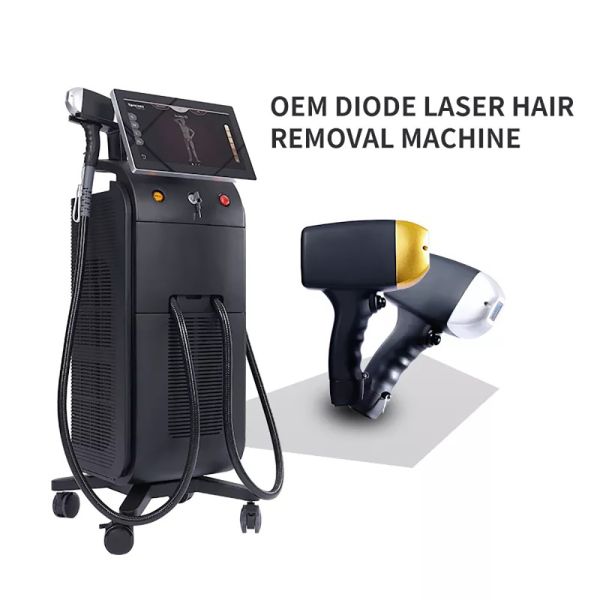White and black professional hair removal machine Diode Laser with Fast Hair Removal