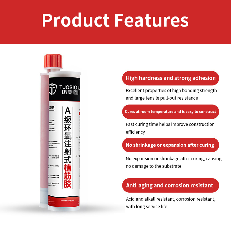 High Strength Grade-A Epoxy Resin Concrete Structural Adhesive Concrete Structural Chemical Anchor Adhesive Manufacturer