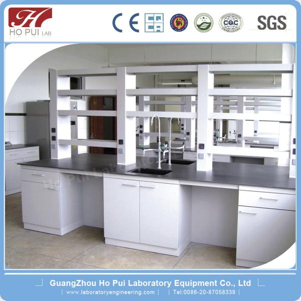 MDF Wood Physics Science Lab Tables Grey for Commercial Furniture