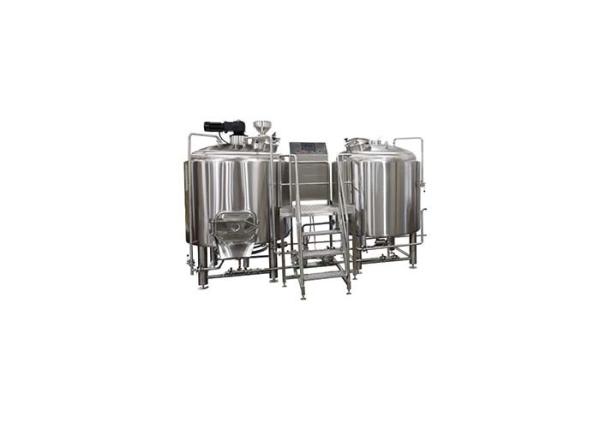Steam Heating 100L Pilot Brewing Equipment With Glycol Cooling System ISO / CE