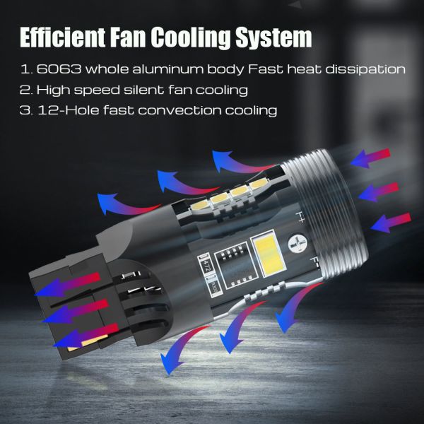 Top Sales CB7 1157 W/Y Switchback LED Bulb BAY15D BA15D Dual Color Canbus 28W 2500LM for Signal Brake Lights