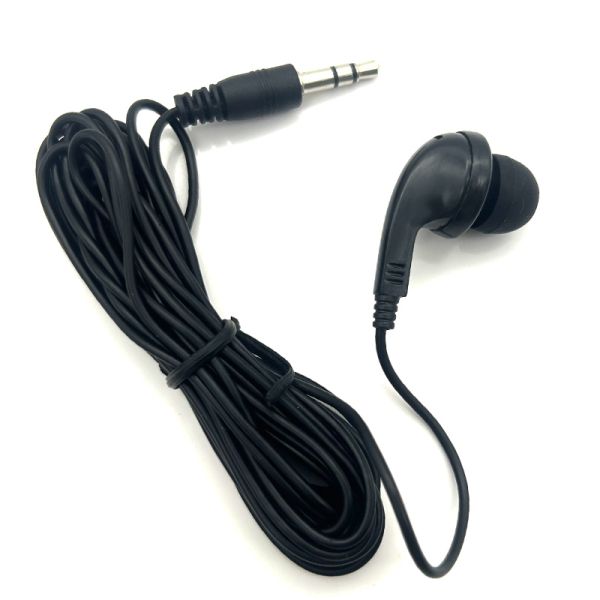 Disposable Wired Earphones Sound Airline Earbud with PVC Cable and None Codecs