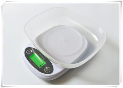 Small Size Electronic Kitchen Scales With Green Backlit LCD Display