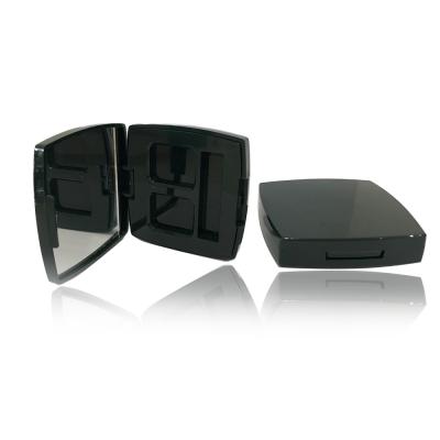 Fashionable Durable Black Empty Compact Powder Case Non Leakage