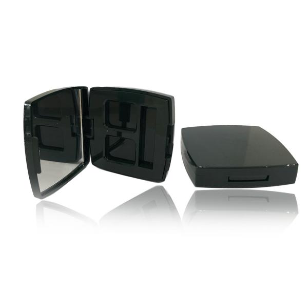 Elegant Plastic Empty Makeup Powder Case Environmental Friendly
