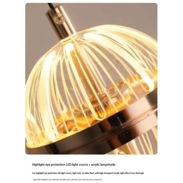 Compass Entrance Hall Small Pendant Lamp Creative Personality Art Atmosphere High-end Decoration Headboard Hanging Line Lamp