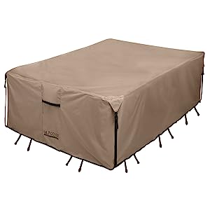 Furniture Cover 600D Waterproof Large Heavy Duty Outdoor Furniture Set Covers with Anti-UV and Wind-Proof Suitable