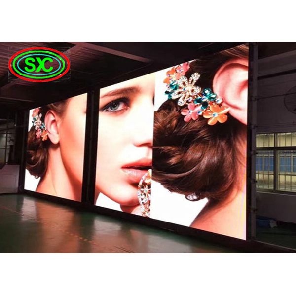 чернь P6 ² 27778 dots/m вися привела заливку формы видео- стены арендную алюминиевую