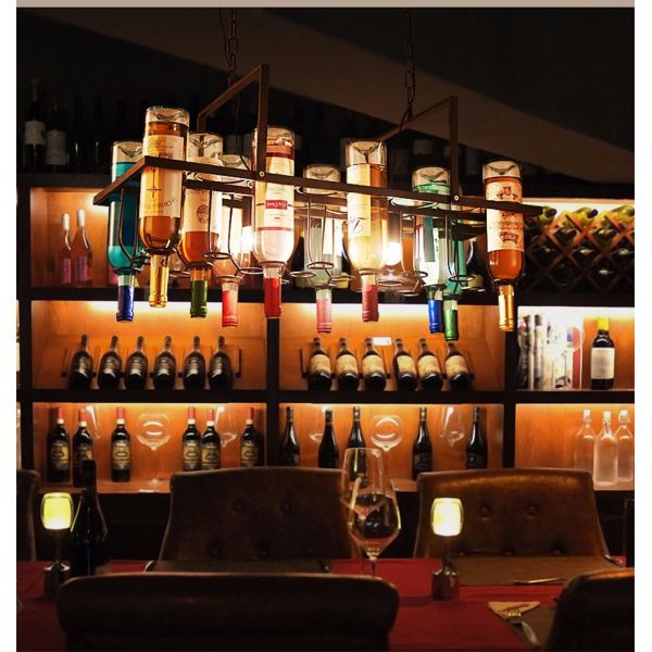 Wine glass chandelier For Bar Dining room Kitchen Lighting (WH-WI-02)