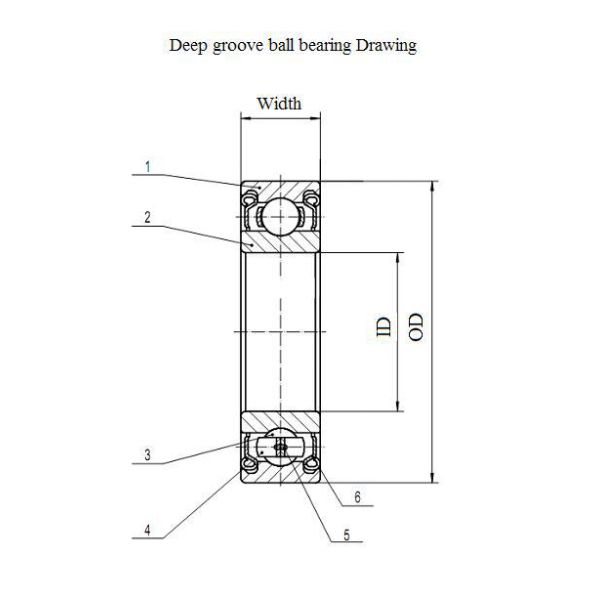 Si3N4 ZrO2 Hybrid Full Ceramic Ball Bearings , Single Row Ball Bearing 6014 2RS