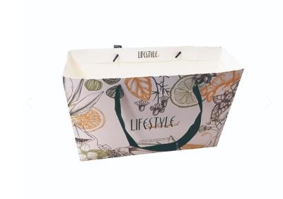 Custom Logo Gift Packing Bag Clothes Branded Paper Shopping Bags With Rope