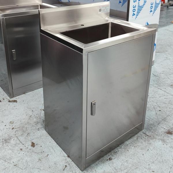 Single-Person Stainless Steel Handwashing Sink Easy Cleaning