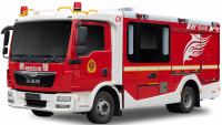 MAN Small Fire Fighting Truck and Foam Tender with 8 Firefighters