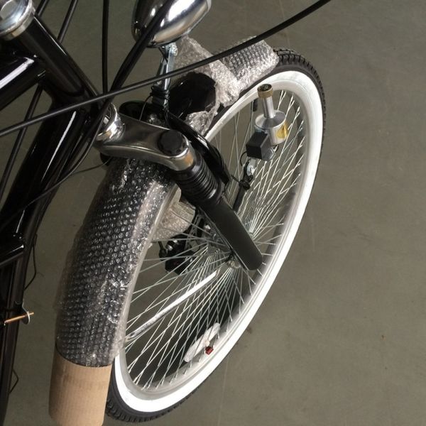 26 Inch Cruiser Bicycle Gasoline Motor Bike Engine with 2-Stroke 50CC Displacement