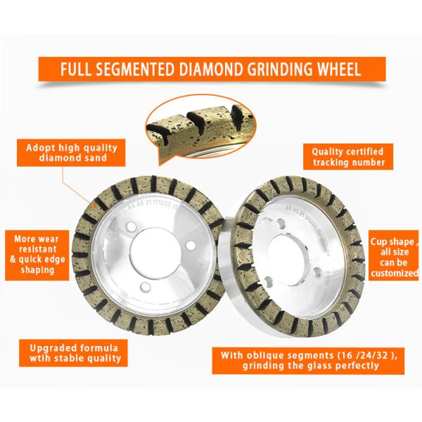 MPA Metal Bonded Diamond Grinding Wheels , Full Segmented Abrasive Grinding Cup Wheel