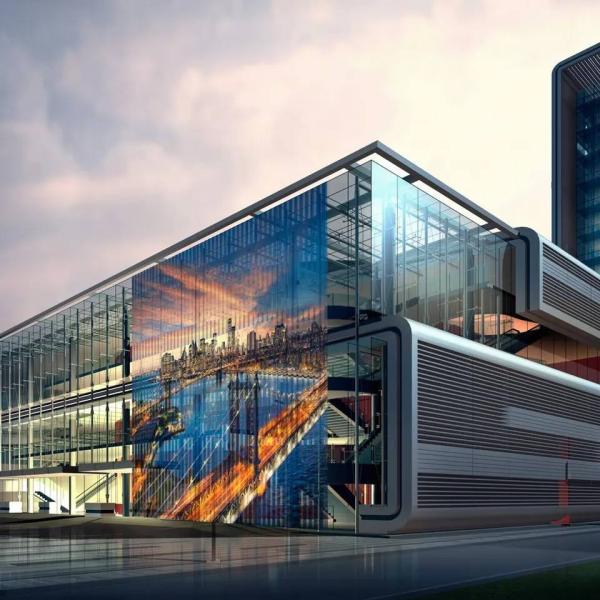 Glass LED Screen P3.91-7.81 HD Transparent Advertising transparent LED Screen