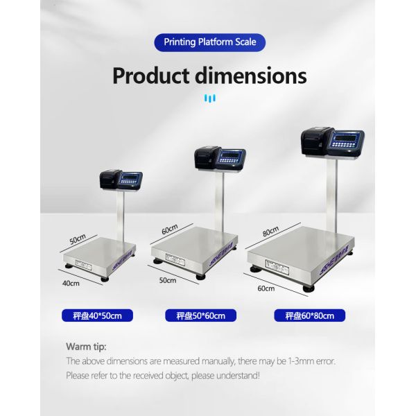 30-800kg Weighing Range A8P Printing Table Scales with ODM Support and Customized Design