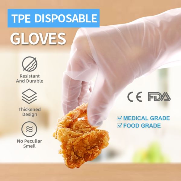 Dust Free Disposable Medical PVC Gloves , Latex Free Powder Free Vinyl Gloves