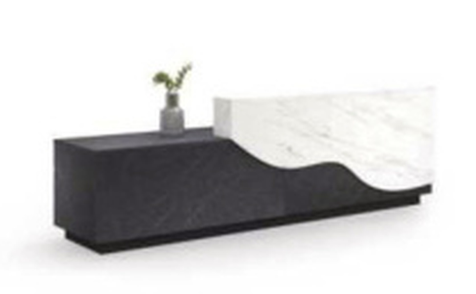 elegant Public Office Reception Area Furniture with lobby size fit and reception supply storage