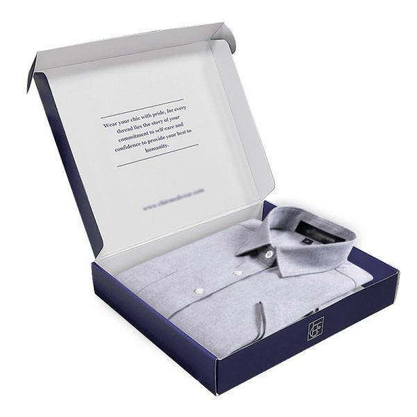 Перерабатываемая прямоугольная бумажная почтовая коробка упаковка для свитера блузка рубашка и брюки