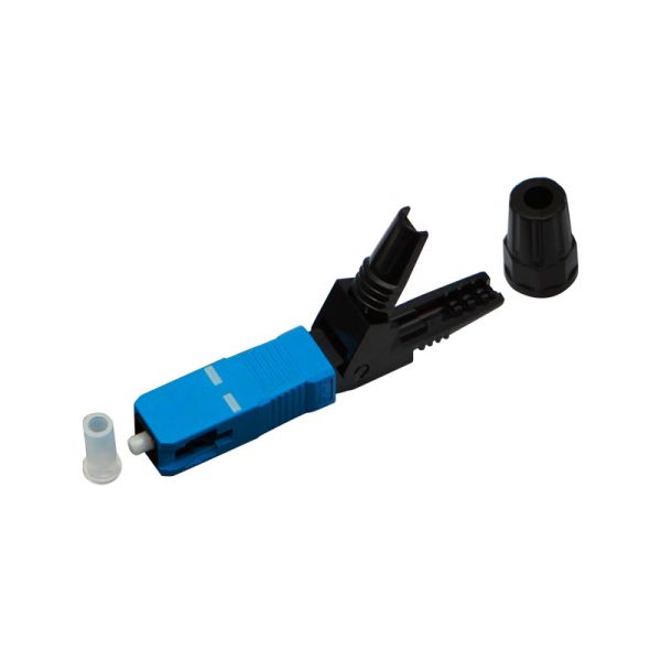 SM / MM Fiber Optic Fast Connector For 2.0/3.0  FTTH Optic Fiber Fast Connector / Sc Fast Connector