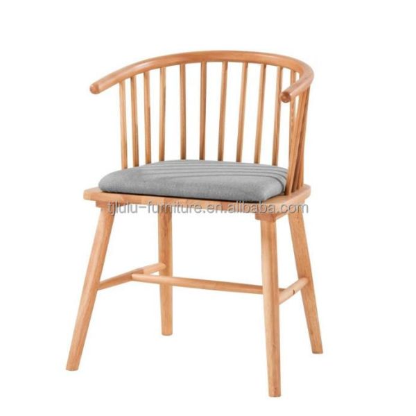 Modern Design Stacking Winsor Dining Chair Solid Wood Furniture for Nordic Custom Restaurant