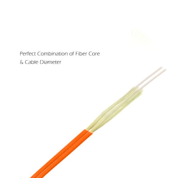 FTTX LC To LC Multimode Duplex Fiber Optic Patch Cable LCUPC Connector