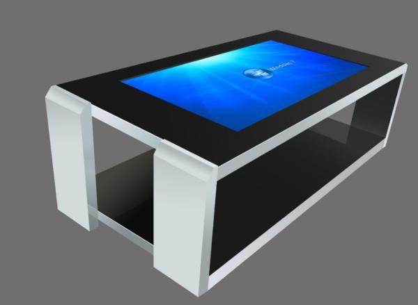 All In One Multimedia Touch Screen Computer Table For Restaurant / Coffee Shop