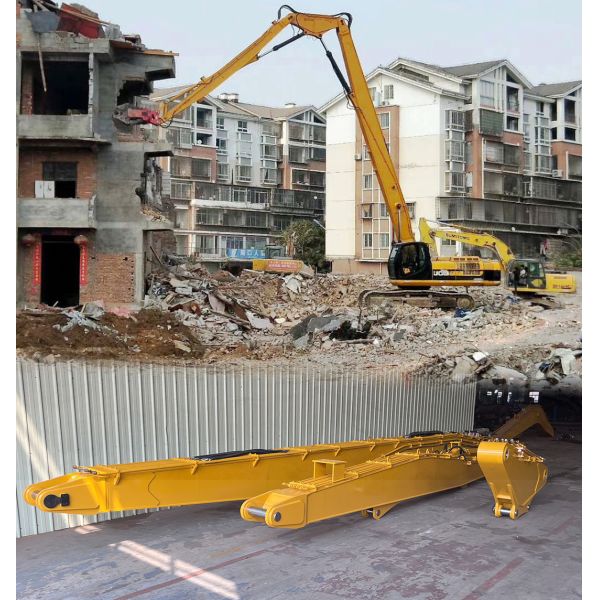32m 35m Long Reach Demolition Boom Arm For Cat Hitachi Komatsu Sany