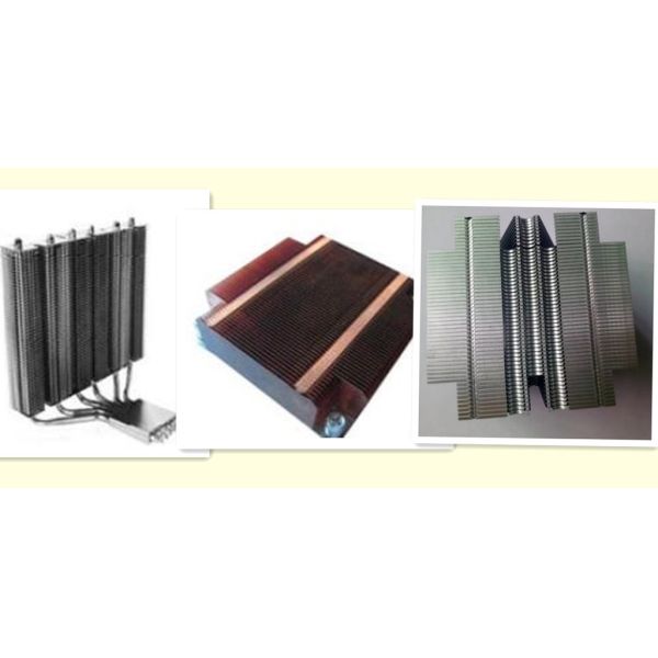 GS ROHS Aluminum Heat Sinks ,Thin Round Silver Copper Cooling Fin