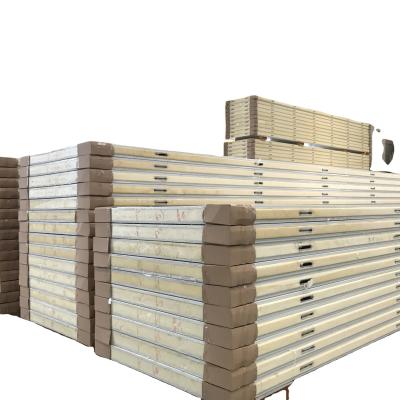 Moderno design de telhado de espuma de poliuretano PU/PUR/PIR painel de sanduíche para edifícios de armazéns