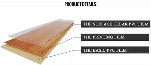 Wood Effect Decorative PVC Lamination Film 1000mm For LVT Flooring