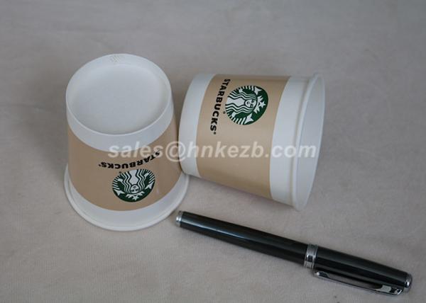 Custom Printed Disposable Ice Cream Cups , Paper Ice Cream Bowls With Lids