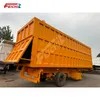 3 Axle Rear Tip Dump Trailer Rectangle Hydraulic 60/80 Tons Support Customization Transport Coal Sand Tipper Truck Heavy Duty Dump Trailer