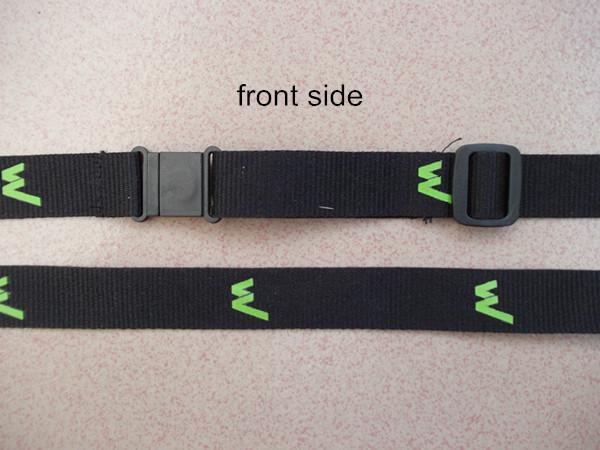 Cheap imprinted polyester neck lanyard, simple flat polyester lanyard with badge holder