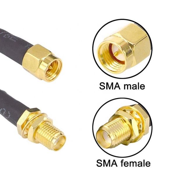 Male to Female RG174 RG178 RG316 RG58 Assembly RF Jumper Antenna Coaxial Cable