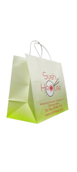 Pure paper packaging bag without plastic components