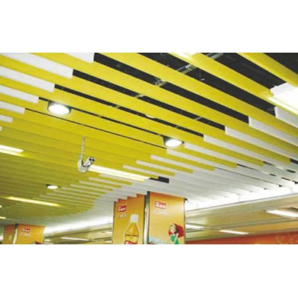 Extruded Metal Suspended Ceiling Tiles 6063 Aluminum Ceiling With Water Drip Shape