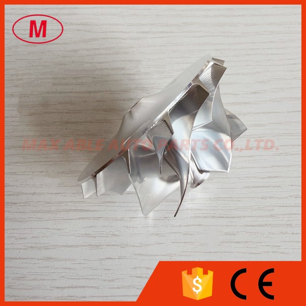 RHF5 reverse 46.50/60.00mm 7+7blades high performance turbocharger milling/aluminum 2618/billet compressor wheel