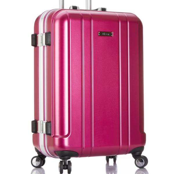 Elevate Your Travel Experience Silver PC Luxury Trolley Hard Case Luggage with TSA Lock and Front Open Design