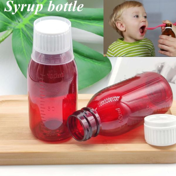120ml Cough Syrup Bottle Measurements PET Small Bottle For Liquid Medicine