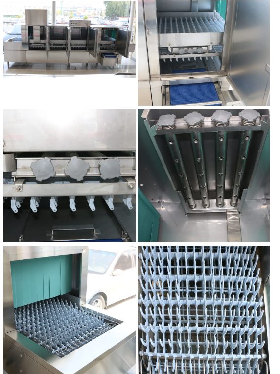 Single Cylinder Commercial Steam Dishwasher Customized Hotel Dishwasher Machine