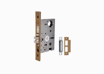 Polished Brass Entrance Mortise Lock Body With Deadlatch Function Lifetime AM 8764