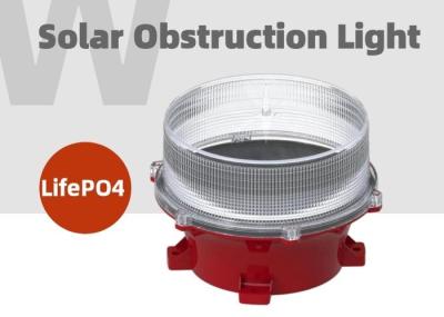 Luz de obstrução posta solar da aviação do diodo emissor de luz da luz de obstrução da construção da baixa intensidade