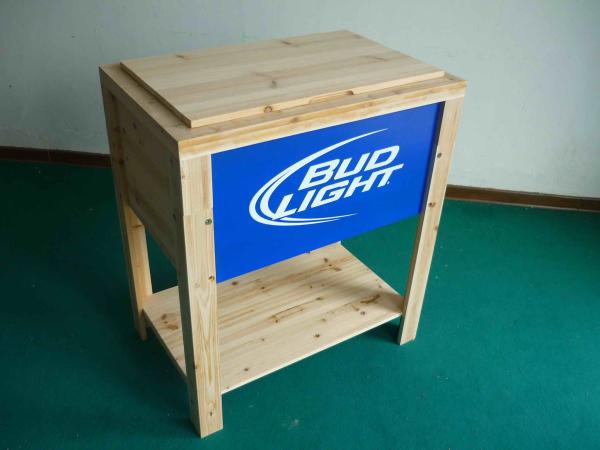 China LFurniture Wooden Ice Bucket with a Flat Tray-7