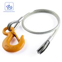 Conjunto de estilingue forte do cabo da corda de fio de aço da segurança com o olho macio para o veleiro
