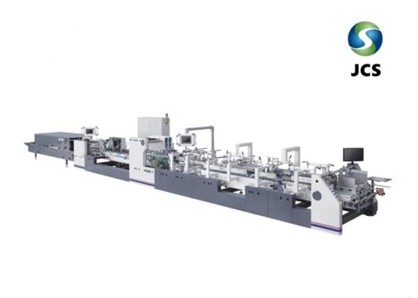 4 / 6 Points Carton Folding Gluing Machine Full Automatic Type Simple Operation