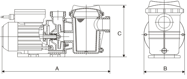 насосы фонтана бассейна 0.35Хп