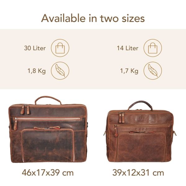 Ноутбук Сан-Франциско 17 дюймов Я ручная кожаная сумка для ноутбука Я портфель для офиса,